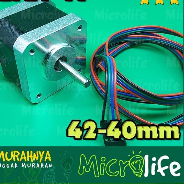 NEMA 17 STEPPER MOTOR 42-40mm 12v 1.5A 17HS4401 Plus Kabel