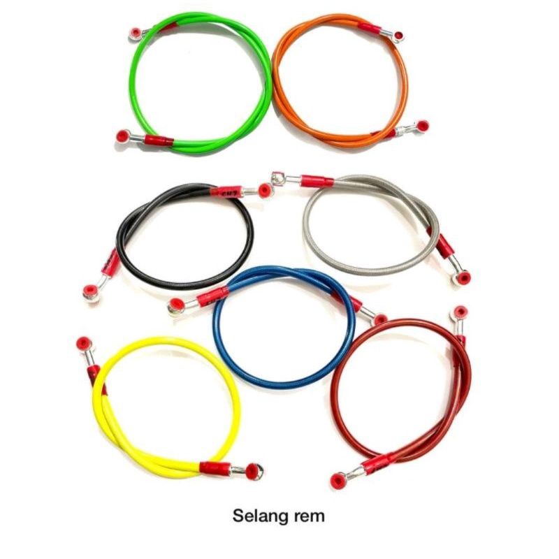 promo selang rem depan variasi warna 95cm ninja tiger klx crf mio beat vario fu rxking