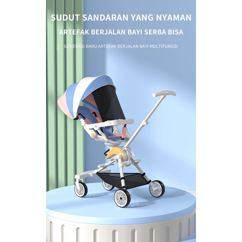 Stroller Kid 2 Way Travel Lightweight Foldable / Kereta Dorong Bayi