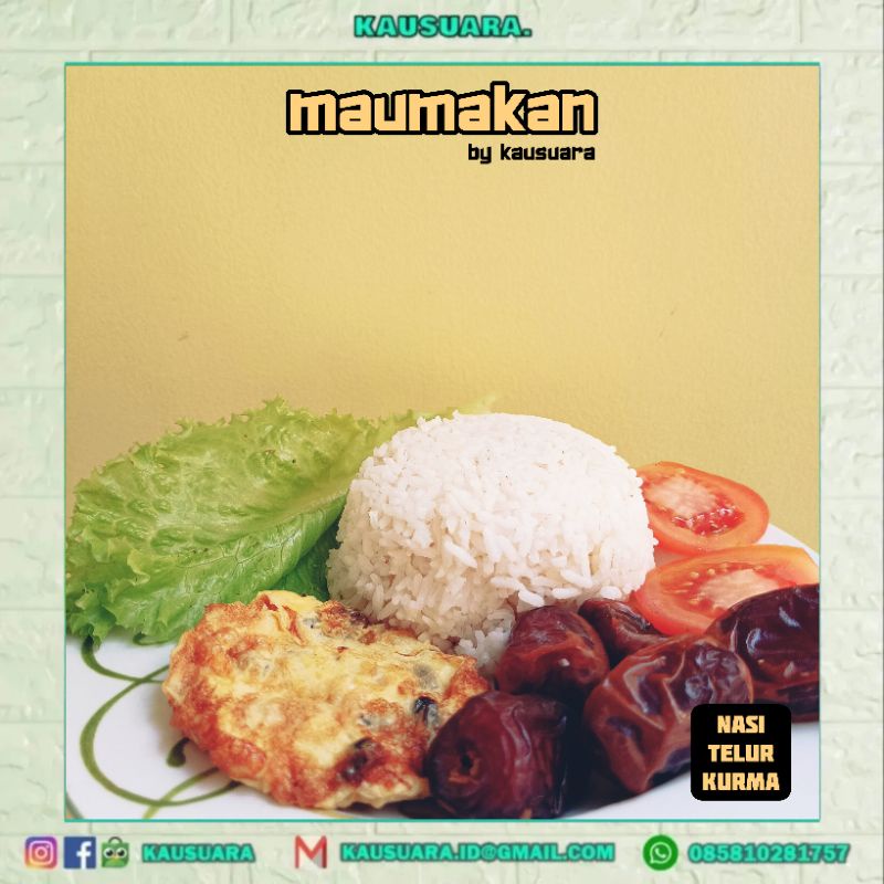 

Maumakan by Kausuara: Nasi Telur Kurma