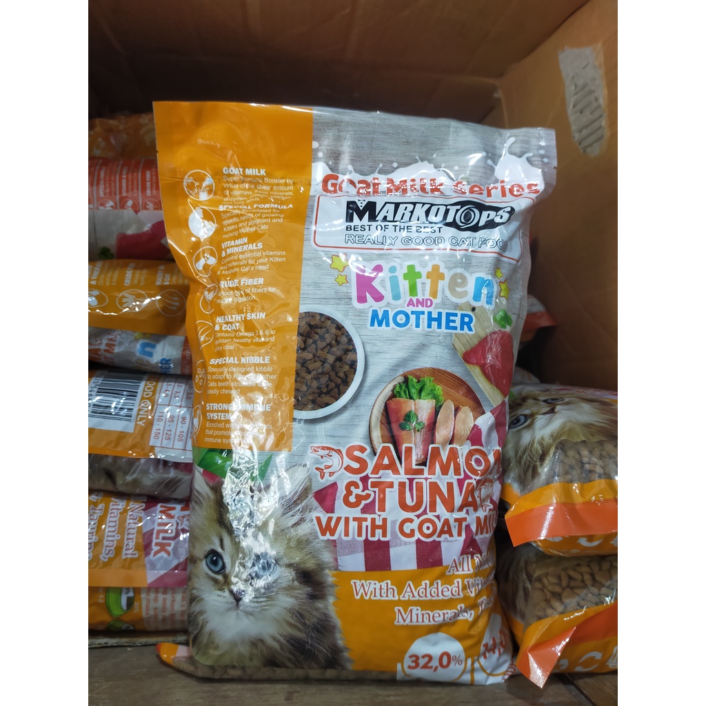 Makanan kucing Markotops 1kg kitten &amp; Mother Dry food