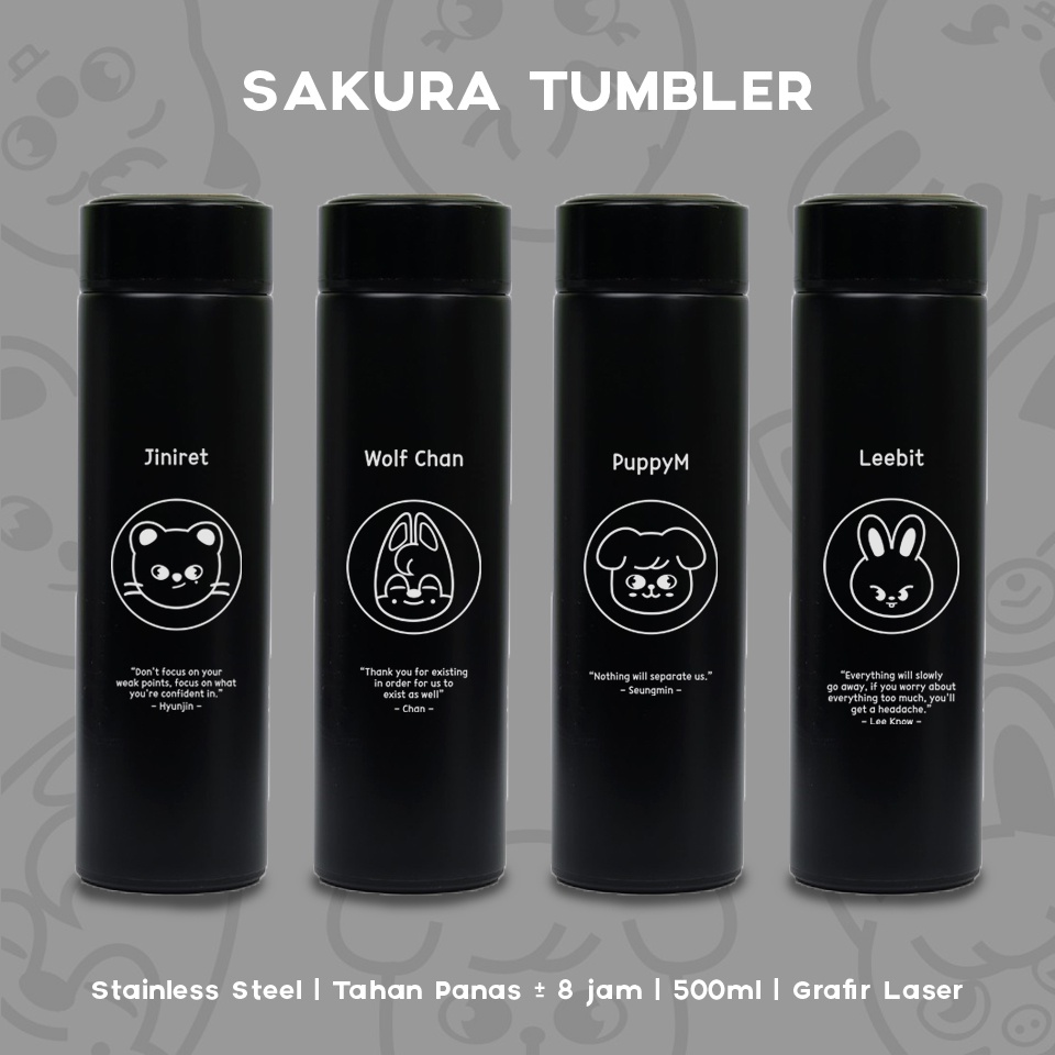 PRE ORDER!!  Tumbler STRAY KIDS Quotes Member