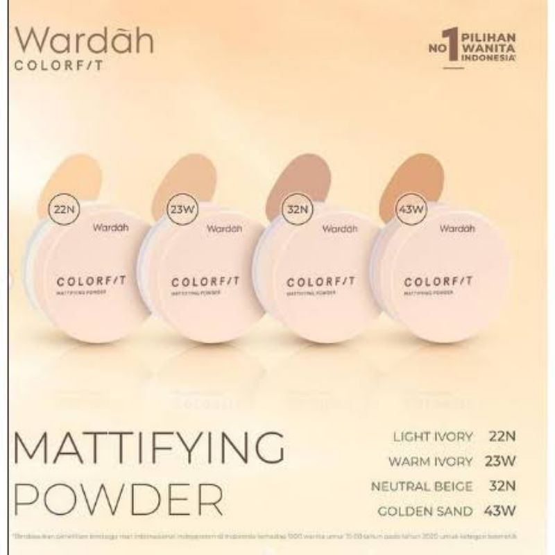 WARDAH COLORFIT VELVET POWDER FOUNDATION