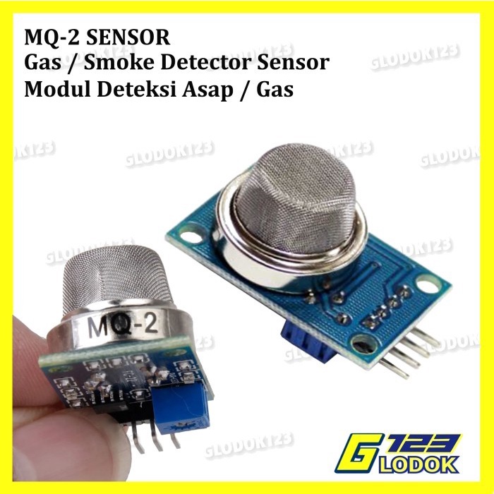 MQ-2 MQ2 Sensor Deteksi Asap Gas Elpiji LPG Buthane Hydrogen Arduino