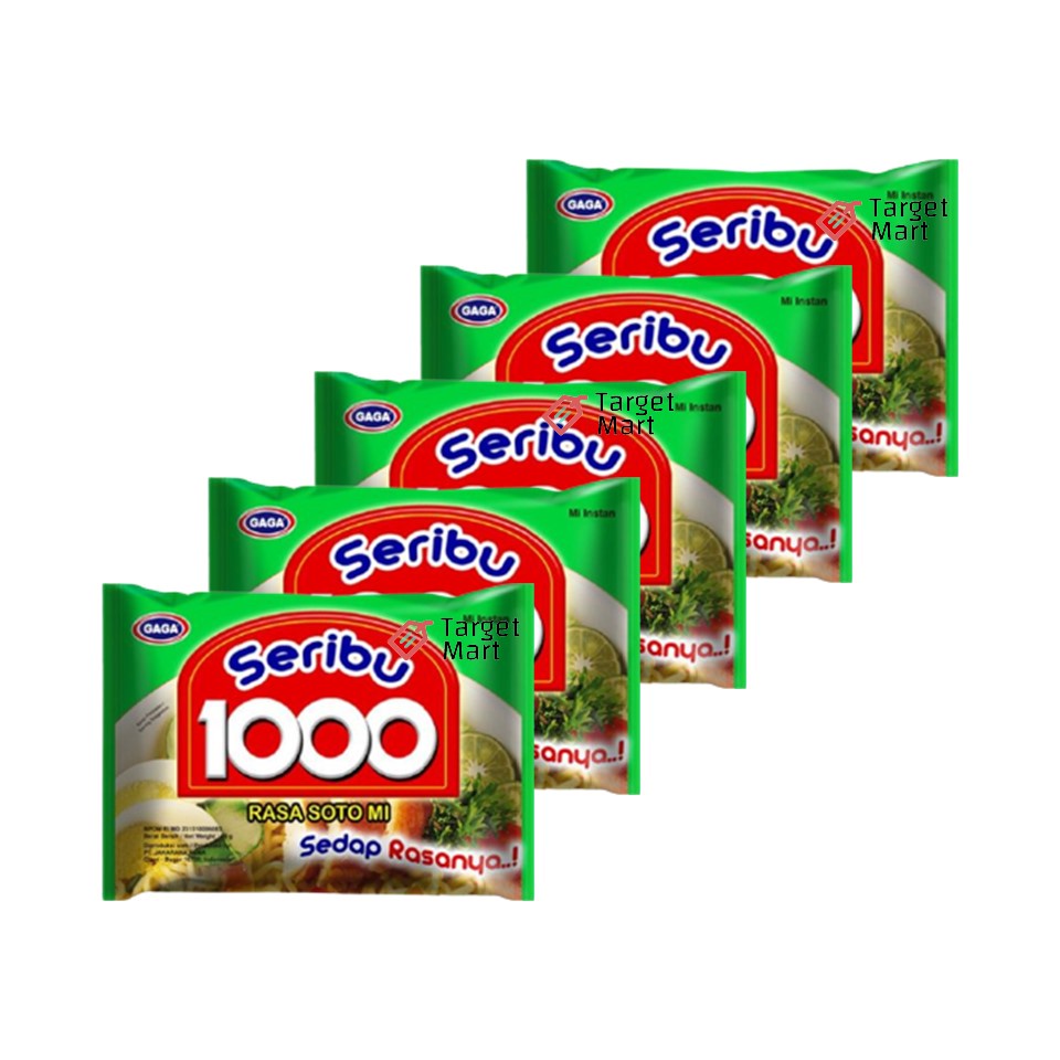 

5PCS Gaga Seribu Mie Instan Kuah Soto Mi