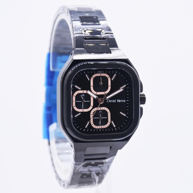Jam Tangan Wanita Original Christ Verra 920362L Rantai Hitam