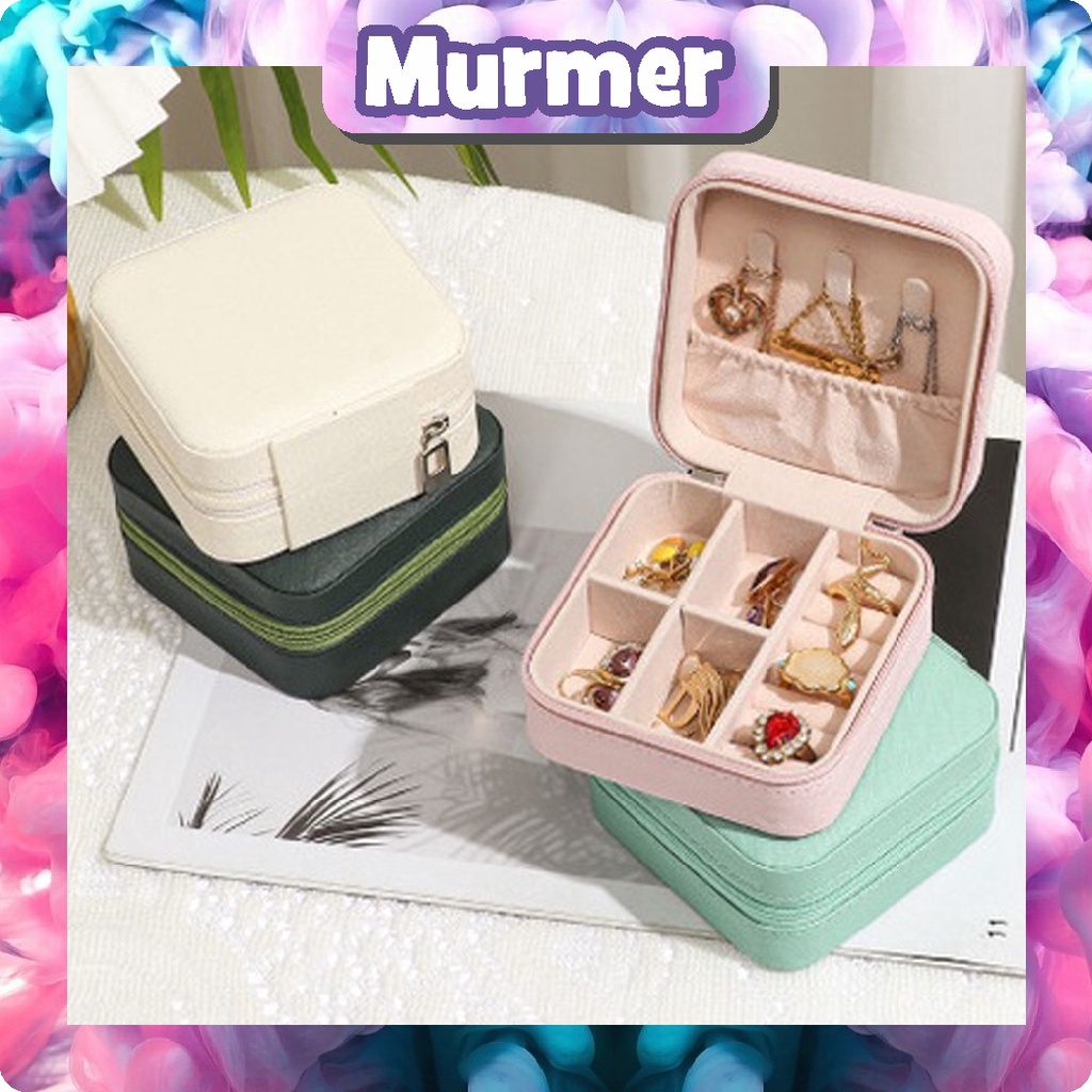 MurmerOfficial Kotak Tempat Penyimpanan Perhiasan Anting Cincin Kalung Jewelry Box Case R790