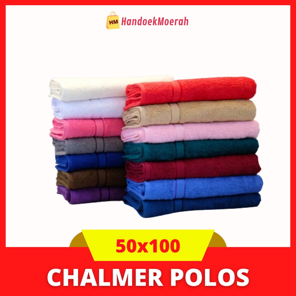 Handuk Mandi Anak Chalmer Murah / Towel Polos 50x100