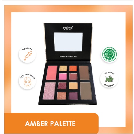 SALSA Rhapsody Face Palette - Palet Eyeshadow Blush On Contour