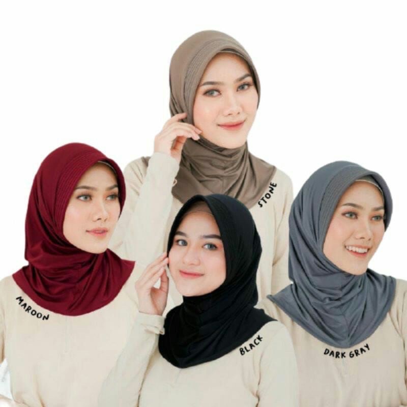 Bergo Sport || Kerudung Olahraga || Hijab Senam || Hijab Sport || Bergo Sport Pendek || Bergo