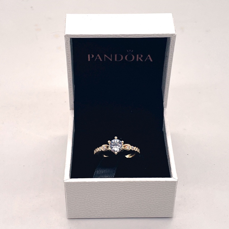 Pandora Cincin 925 Silver Hias Kubik Zirkon Berlian Untuk Wanita