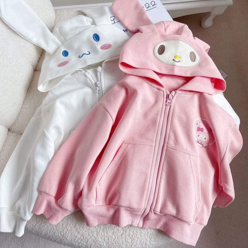 BAJU JAKET CINNAMOROLL MELODY KUROMI POMPOMPURIN OUTER ANAK PEREMPUAN OUTERWEAR IMPOR