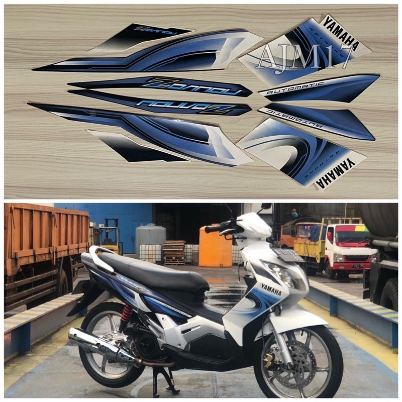 STIKER STRIPING MOTOR NOUVO Z 2007 PUTIH