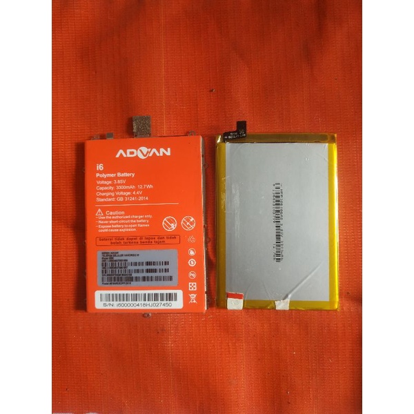 baterai bekas advan i6