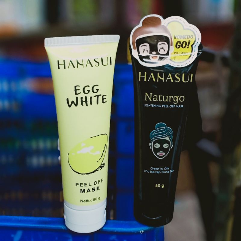 Paket Combo Hanasui ( Egg White + Naturgo Lightening Peel off )