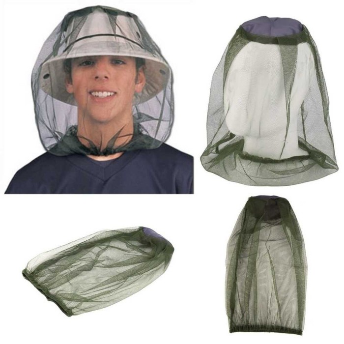 Topi Jaring Pelindung Kepala ancing Berkebun Anti Nyamuk mosquito hat