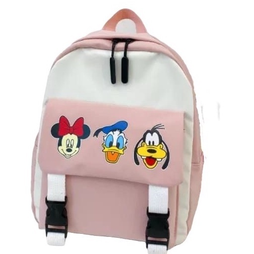 samasuka.shop - Tas Anak Sekolah Perempuan Karakter Disney Mickey Mouse Goofy Donald Bebek Terbaru