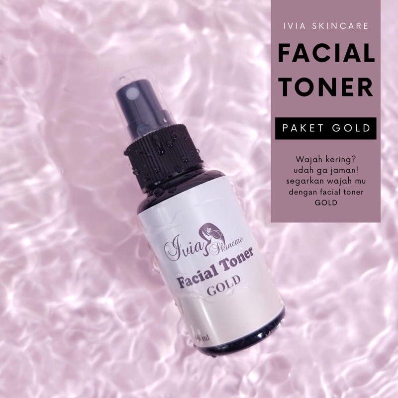 Toner Gold ivia skincare