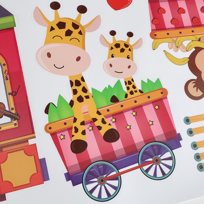 Wallpaper Dekorasi Dinding Tk Kereta Kartun/DIY Stiker Dinding Kamar Tidur Bayi Anak Decals