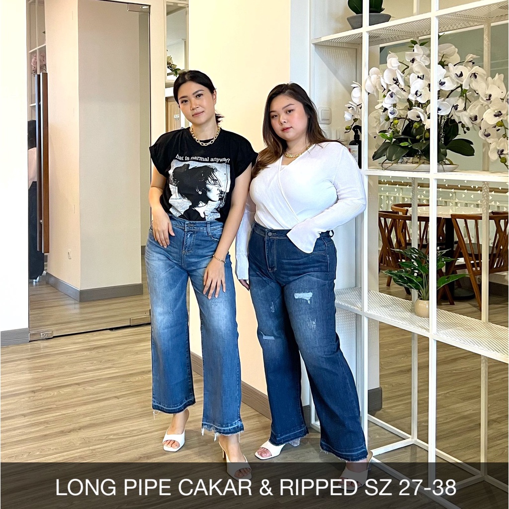 CELANA JEANS WANITA LONG PIPE JEANS SERIES -SYSCLOTHIER