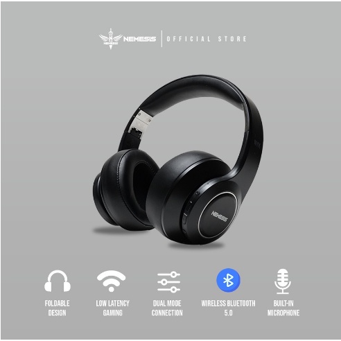 ITSTORE Headset Gaming Bluetooth LOW LATENCY NYK NEMESIS X900 LITE SINISTER