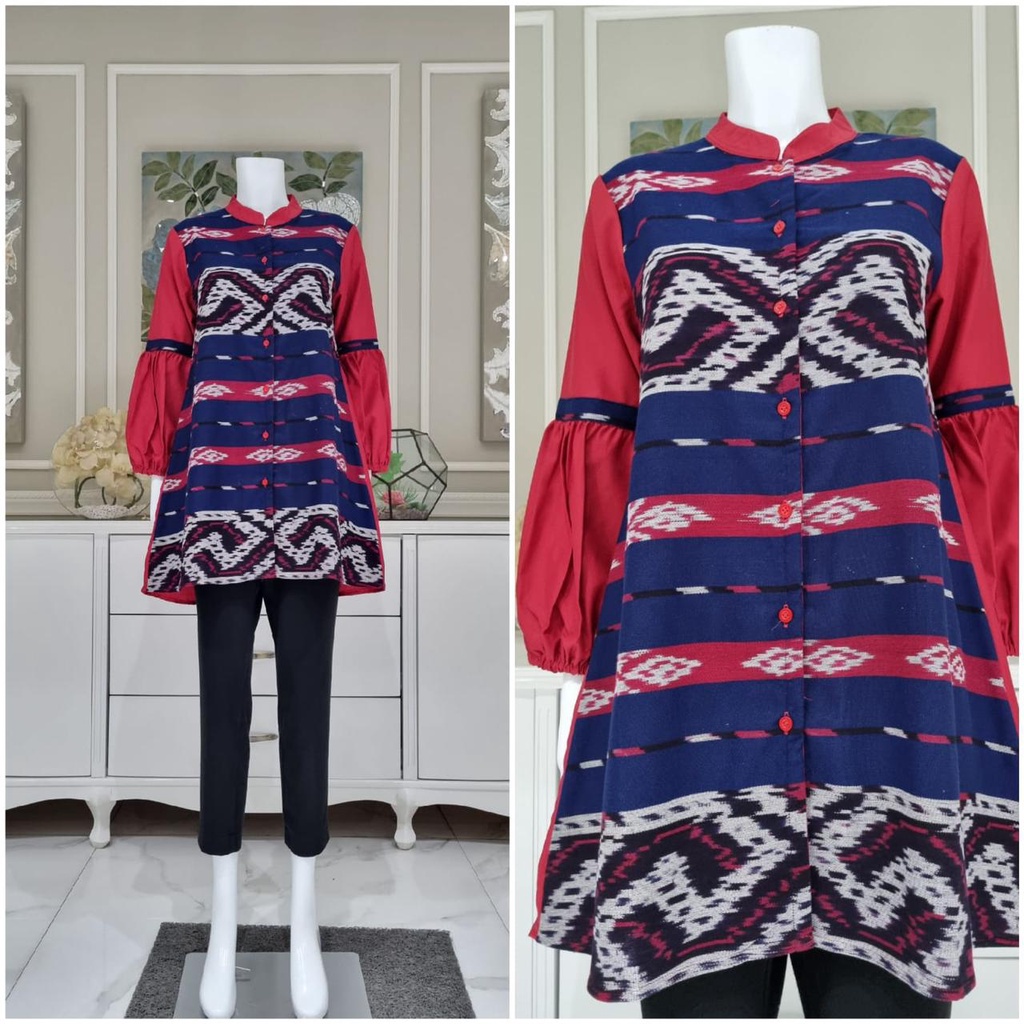 Tunik Toyobo mix Tenun Ikat Edness by Kayla