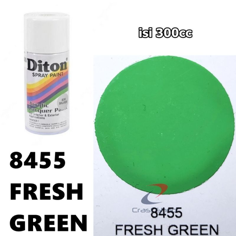 Cat Pilox Diton Fresh Green 8455 300cc Warna Hijau Segar Sepeda Motor Mobil Velg Mesin Helm