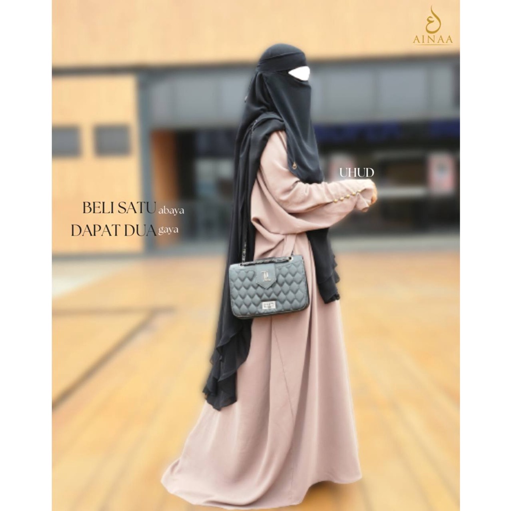 UHUD ABAYA BY AINAA - GAMIS HIJAB SYARI POLOS