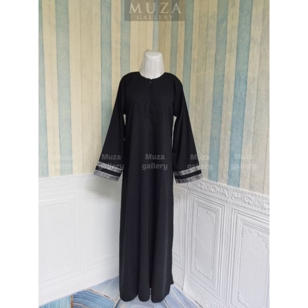 MUZA ABAYA HITAM ABAYA TURKEY ATHIFAH (BUSUI)