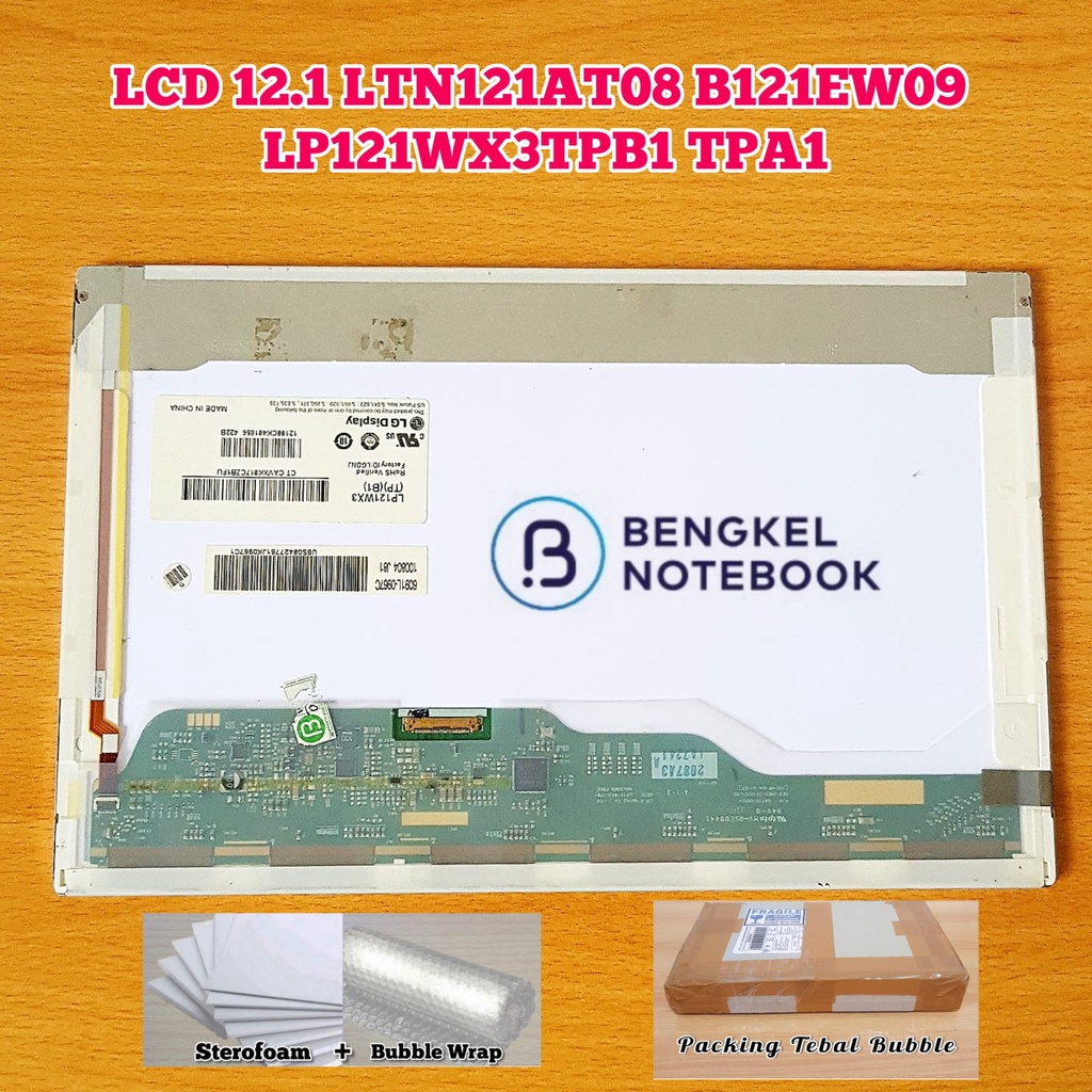 LCD 12.1 LTN121AT08 B121EW09 LP121WX3 TPB1 TPA1 LED Display 1280X800 HP Elitebook 2540P 30 pin kiri