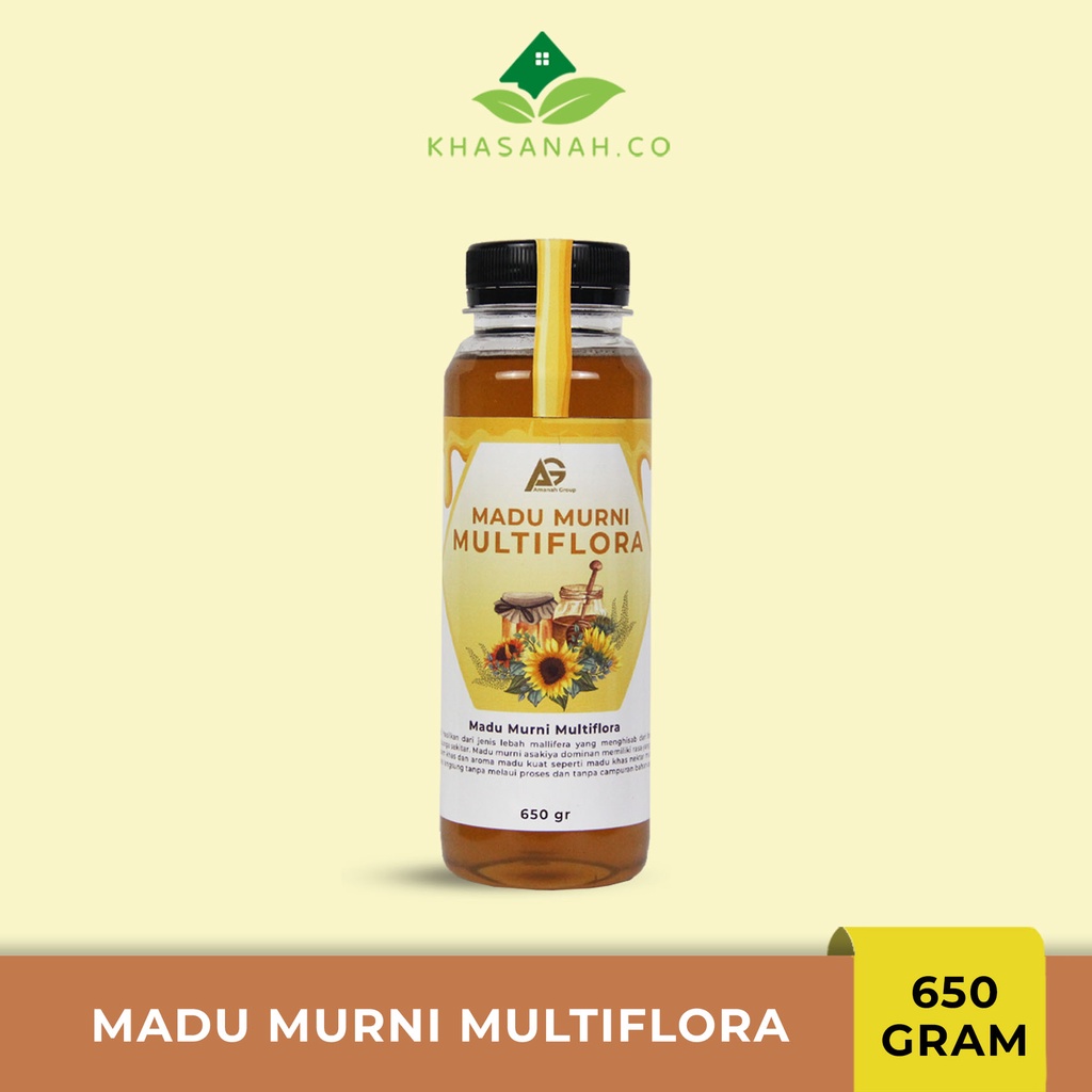 

Madu Multiflora 100% Asli Original Quality Pure Raw Honey 650 gr