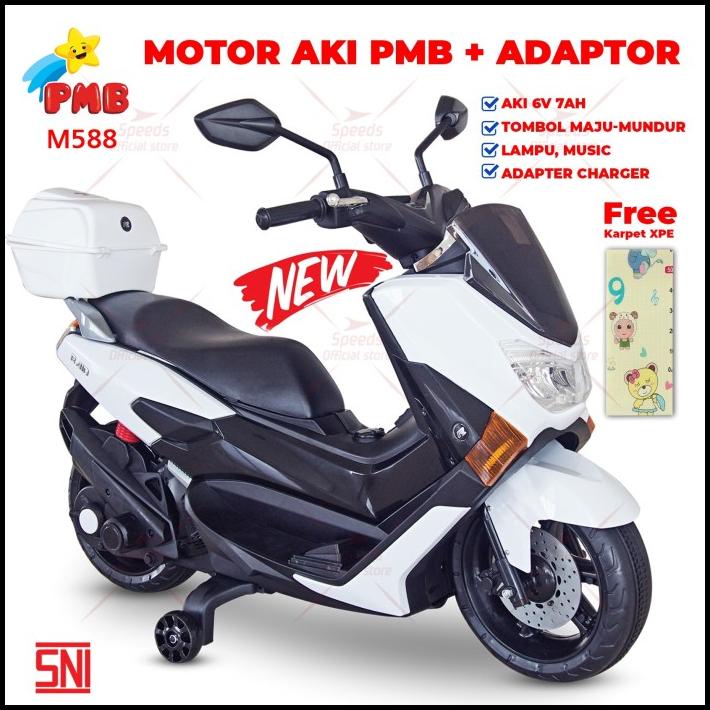 Promo Mainan Anak Sepeda Motor Aki Sepeda Motor Model Nmax Speeds M588