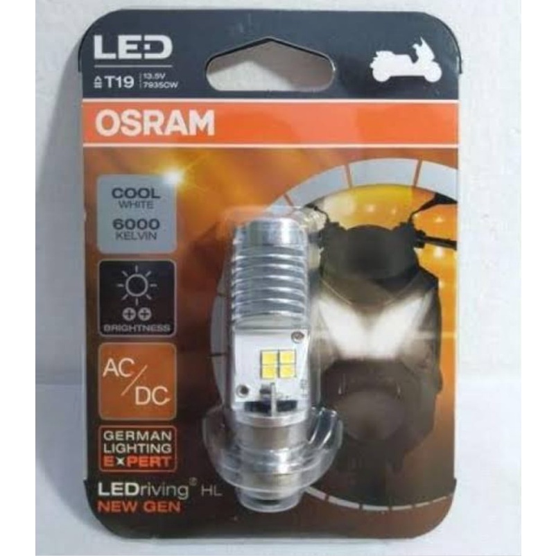 Lampu Utama Motor LED T19 M5 K1 OSRAM H6 PUTIH AC/DC- Plug n Play