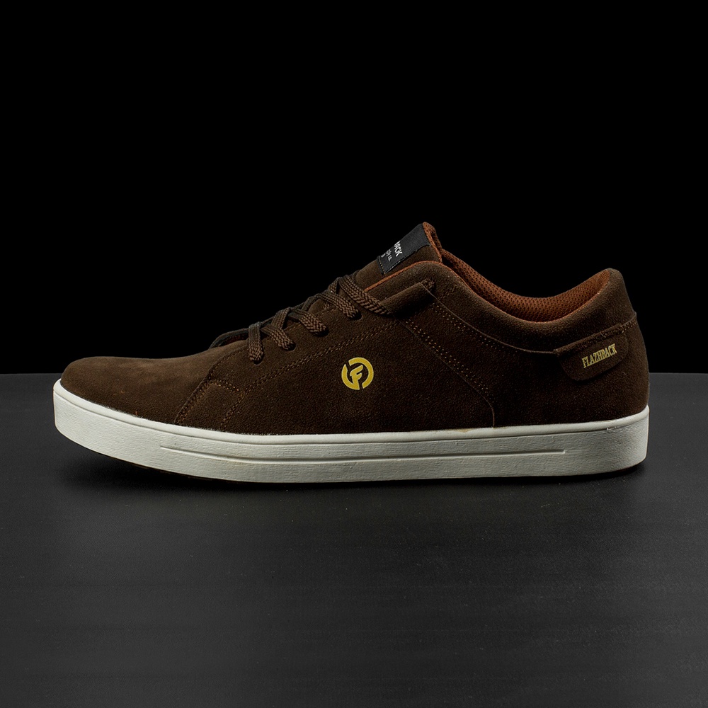 VEGARD BROWN |ManNeedMe x FLAZHBACK| Sepatu Sneakers Pria Casual Shoes ORIGINAL