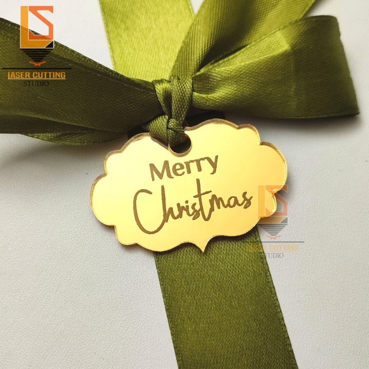 

Hang Tag Natal Akrilik Hiasan Parsel Christmas Hampers