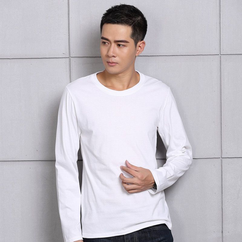 Kaos Polos Pria Lengan Panjang Cotton Combed Kaos Oblong Pria