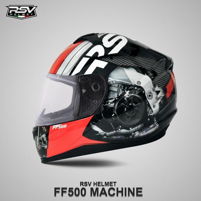 Helm Rsv Ff500 Machine Paket Ganteng + Spoiler