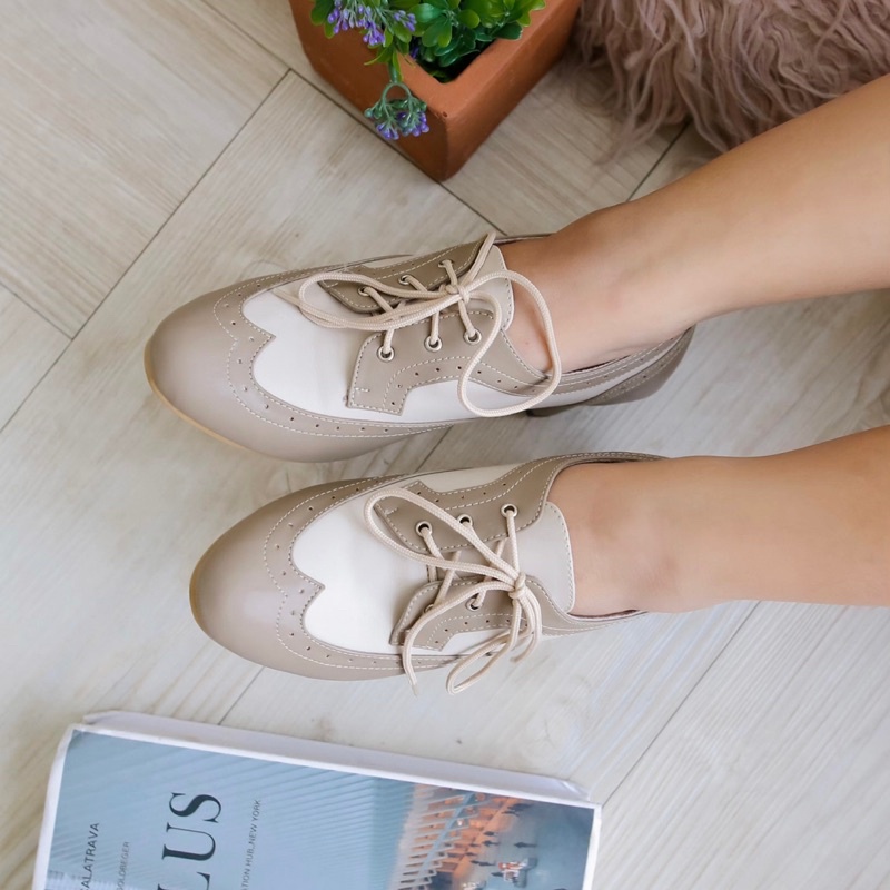 HEIDI OXFORD - Sepatu wanita/Heels wanita / Oxford wanita