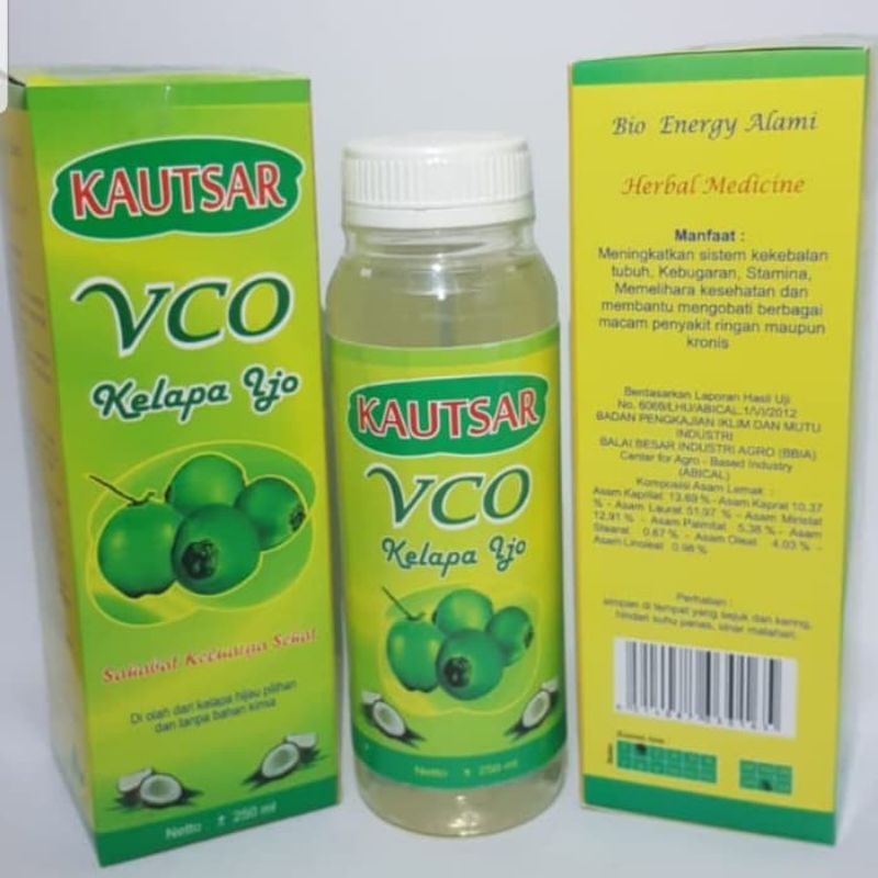 

VCO (Virgin Coconut Oil) Kelapa Ijo Al Kautsar 250ml [100% Original]