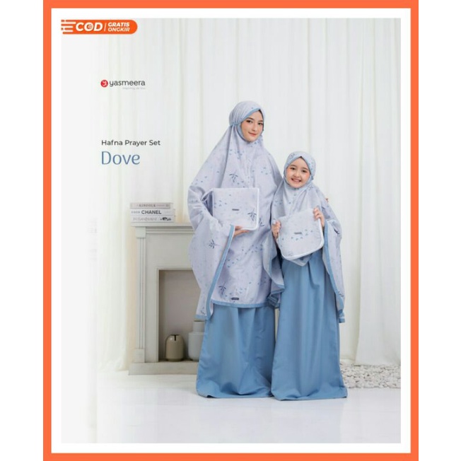 Hafna Prayer Set by Yasmeera Mukena Palton Printing Exclusive Signature Yasmeera Mukena Simpel Trave