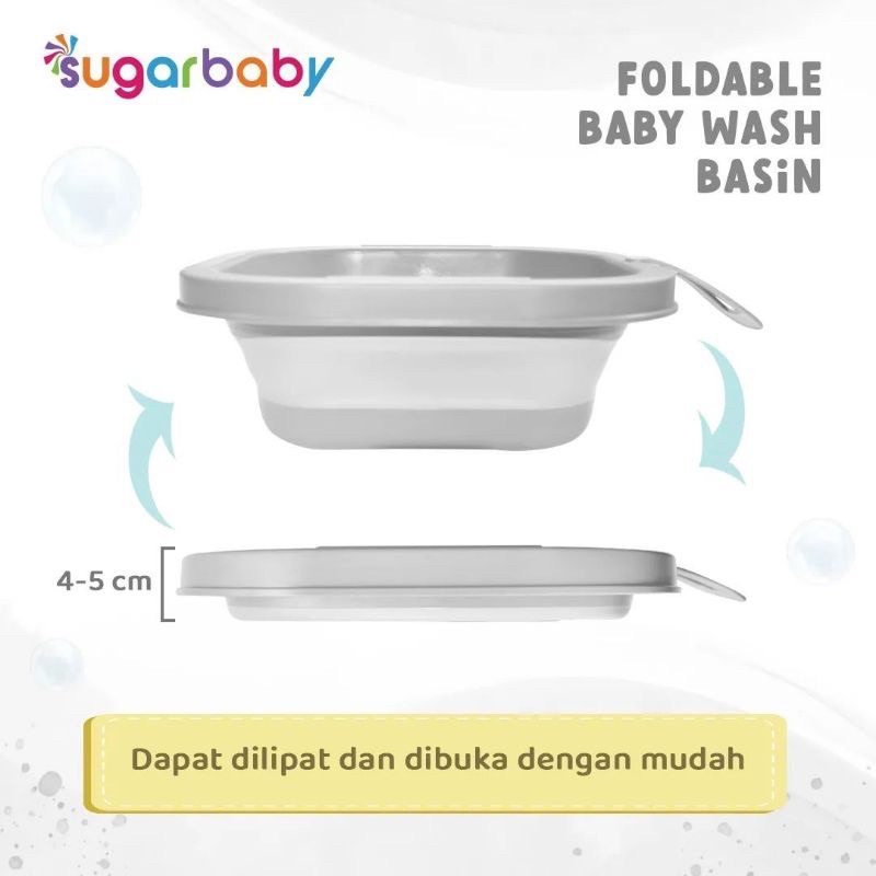 [FREE BUBBLEWRAP] Sugar Baby Basin Foldable Baskom Bayi Ember Lipat Cuci Seka Bayi Traveling