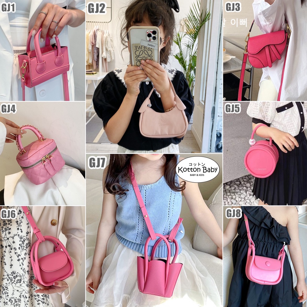 TAS FASHION KOREA SELEMPANG JALAN JALAN ANAK BAG BAHU LUCU PEREMPUAN CATALOG BDBG GJ