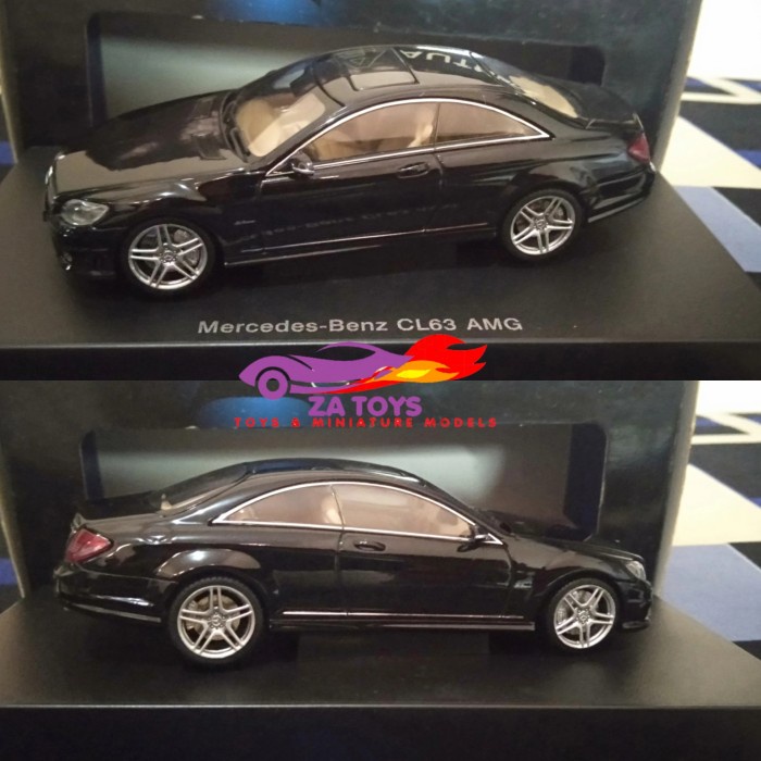 Diecast Mercedes Benz CL63 AMG Coupe Black by AutoArt Skala 1:43 NUSEL