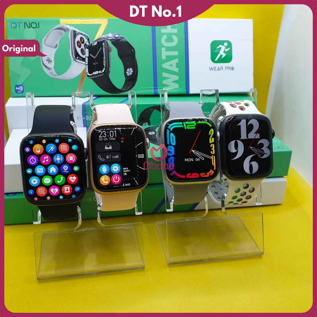 DT No 1 Smartwatch Seri 7 NFC GPS Pelacak Jamtangan untuk Pria Wanita DT 7 Max Smartwatch Bluetooth call Kalculator