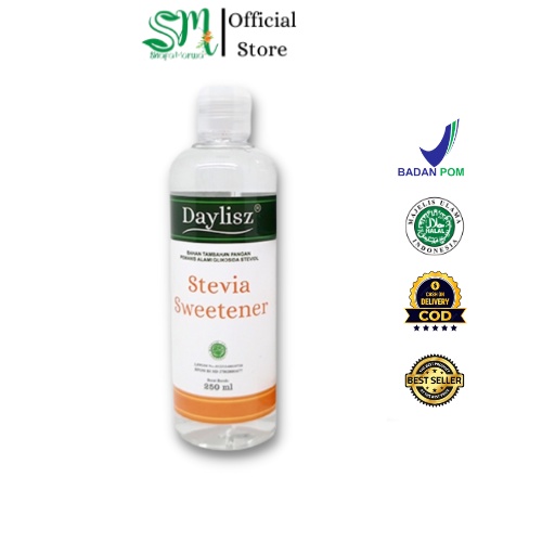 

Stevia Sweetener Daylisz Gula Cair Alami 250 ml Solusi Gula Buat Penderita Sakit Diabetes. / Daylisz Stevia Sweetener 250 ml