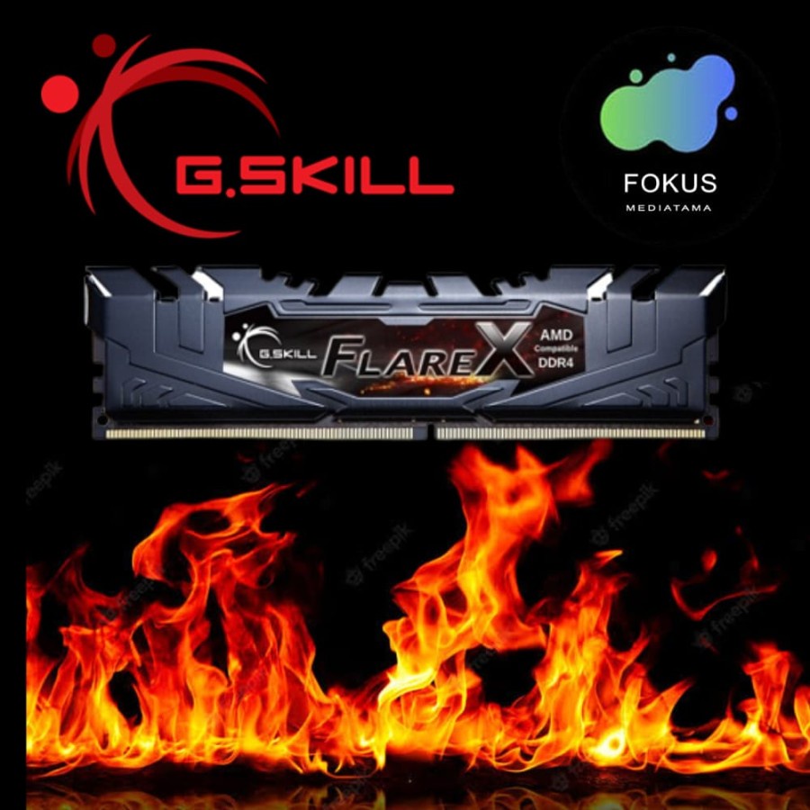 G.Skill Memory F4-3200C16D-16GFX Flare X DDR4 3200MHz 16GB (2x8GB)