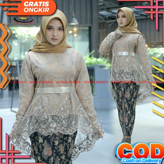 Kebaya Hijab Modern Mewah / Kebaya Kondangan Wanita Modern Remaja / Kebaya Modern / Setelan Kutubaru