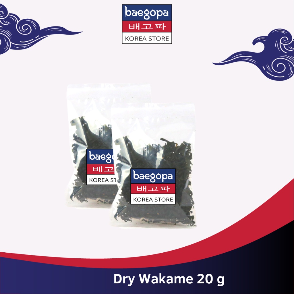 

Dried Cut Wakame Rumput Laut Kering 20 g │ Dry wakame Import Untuk Sup Miso Ramen Udon