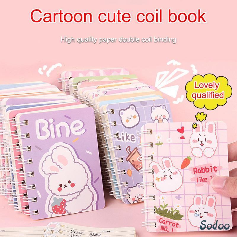 

A7 Buku kecil Kartun mini notebook ring motif buku tullis kecil lucu notebook ring motif Perlengkapan sekolah - SO