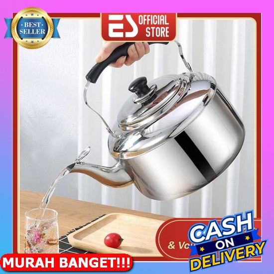 Teko Korea / Teko Hometown Chacha / Teko Siul / Ketel Siul Es Teko Stainless 5L Ceret Bunyi Siul Ant